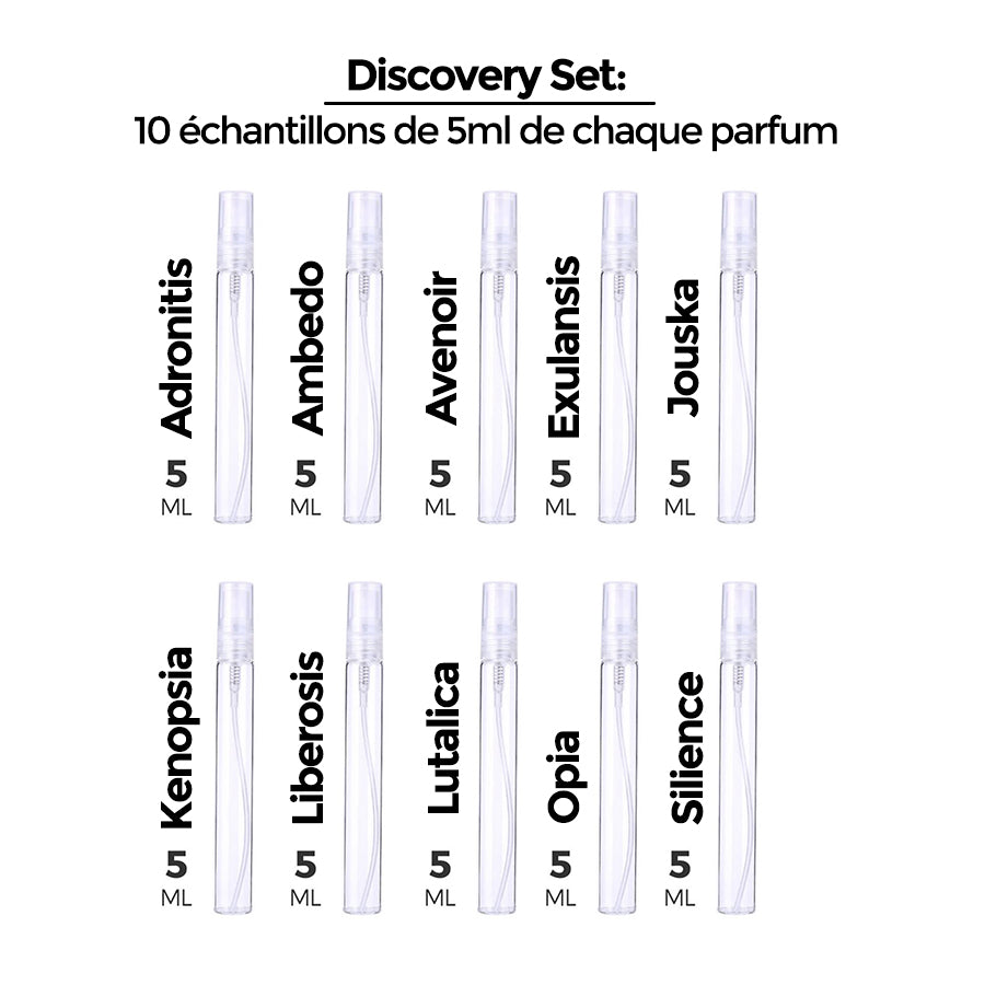 Discovery Set (10 échantillons de 5 ml) : Collection "Unnamed Emotions"
